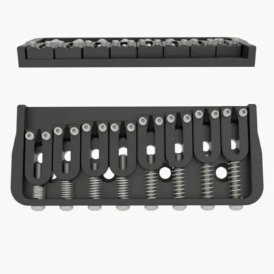 Hipshot 41080B 8-String Fixed Guitar Bridge, 0.125 Floor Height, Black New