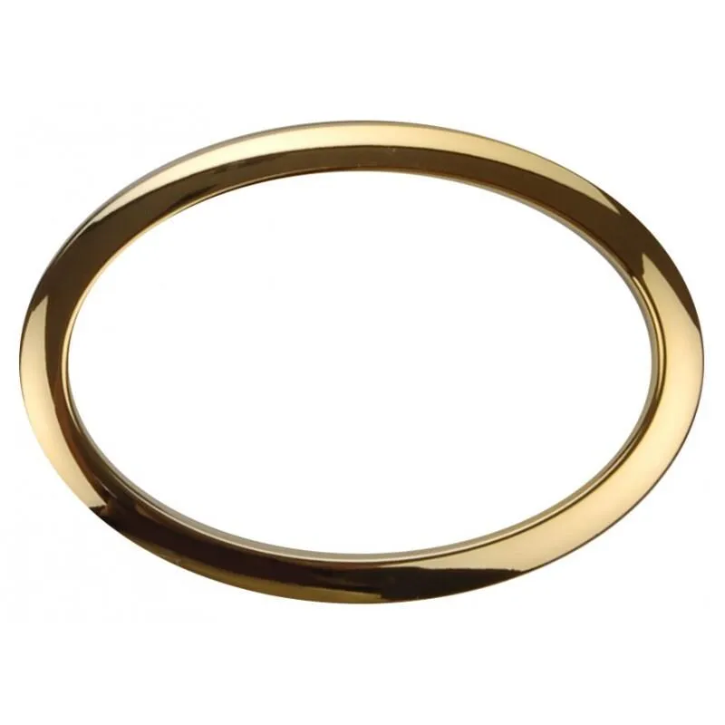 Bass Drum O's Port Hole Reinforcement OVAL - 6" - Brass