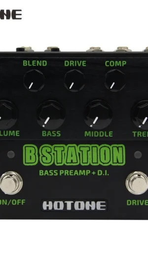 Hotone Bass Station Bass Preamp Effects Pedal