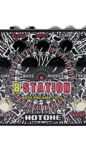 Hotone Bass Station Bass Preamp Effects Pedal - Limited edition