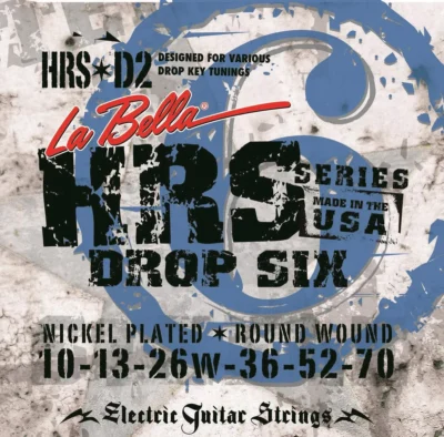 La Bella HRS-D2  drop 6 - Drop tune electric Guitar Strings  10 - 70