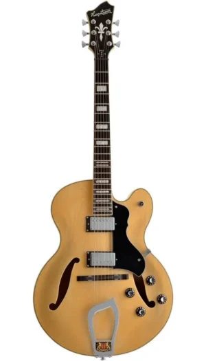 Hagstrom HJ500 Hollow Body Jazz Guitar in Natural Gloss