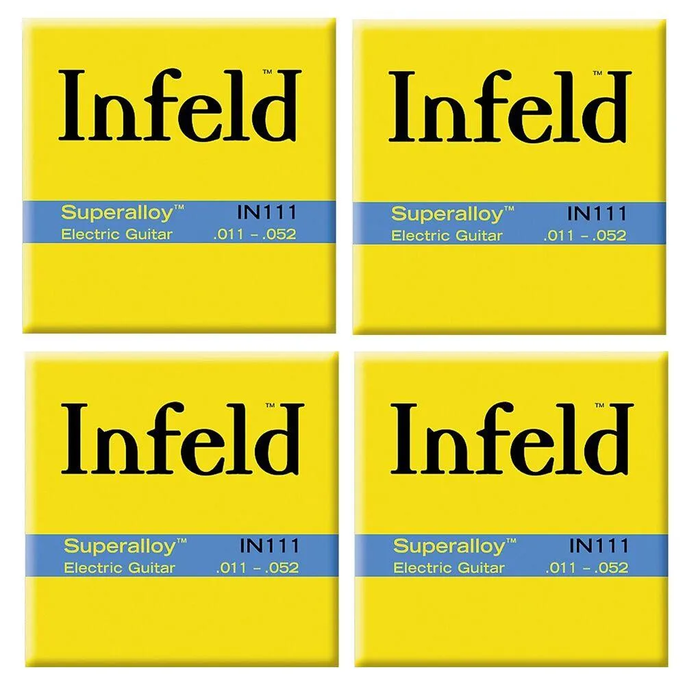 Thomastik Infeld Superalloy Electric Guitar Strings Medium 11 - 52 IN111 - 4 Sets