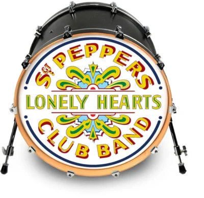 Evans Sgt. Pepper's Bass Drumhead, 20 inch