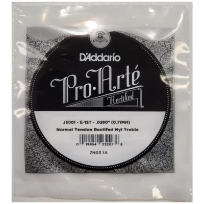 D'Addario J3001 Rectified Classical Guitar Single String 1st E, Normal Tension