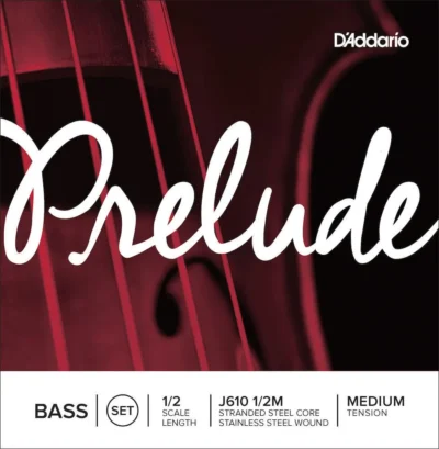 D'Addario Prelude Bass String Set, 1/2 Scale, Medium Tension