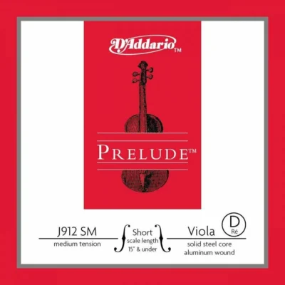 D'Addario Prelude Viola Single D String Short  Scale Medium Tension 13" - 14"