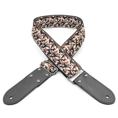 DSL JAC20-CAMO-RED Jacquard Weaving Guitar Strap - 2" (CAMO-RED)