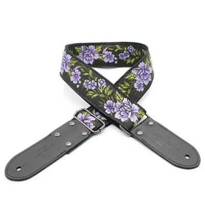 DSL JAC20-FG-PURPLE Jacquard Weaving Guitar Strap - 2"