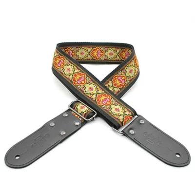 DSL JAC20-WHISPER-PINK Jacquard Weaving Guitar Strap - 2"