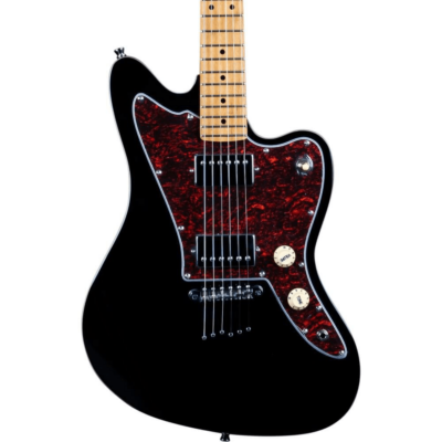 Jet JJ-350 HH Electric Guitar with Maple Fretboard – Black