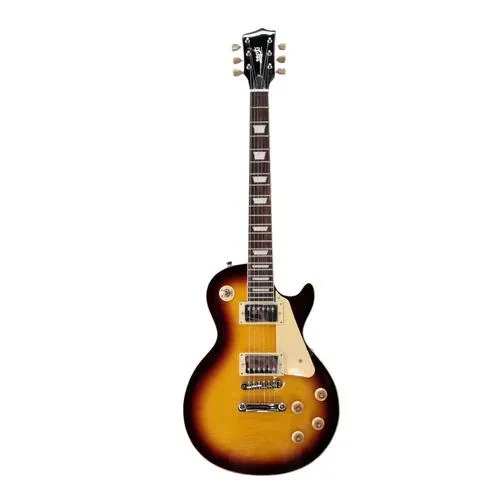 Jet JL-500-GD Single Cut Electric Guitar - Tobacco Burst