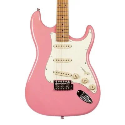 Jet JS-300 SSS Electric Guitar Burgundy - Roasted Maple Neck