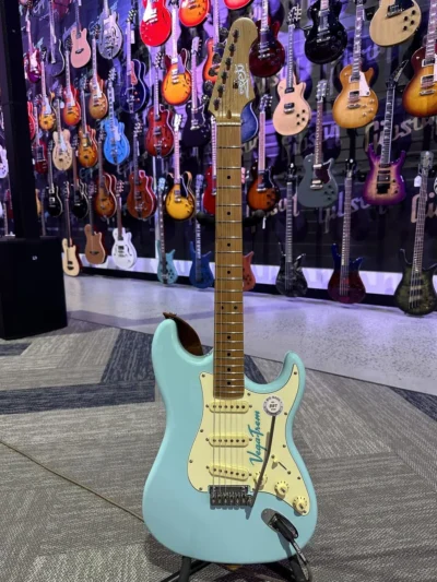 Jet JS-300 Electric Guitar Sonic Blue - BBT upgrade with Vega Trem