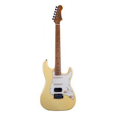 Jet JS-4300-VYW SSS Electric Guitar - Vintage Yellow  - Roasted Maple Neck