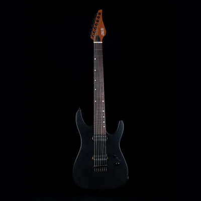 Jet Guitars JS-507 Stygian in Satin Black 7-String Electric Guitar