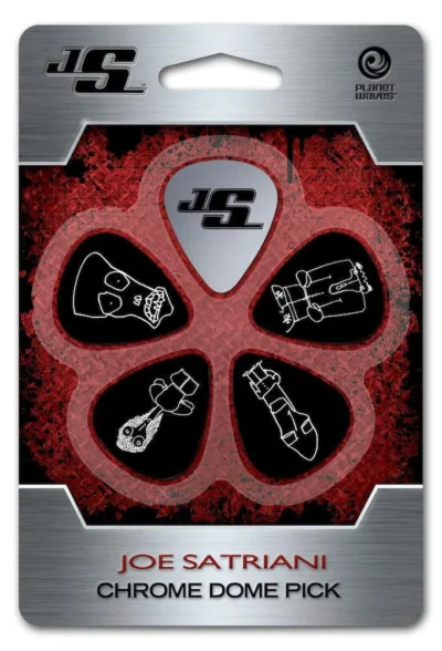 D'Addario Joe Satriani Chrome Dome Guitar Pick