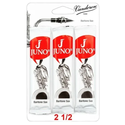 Vandoren Juno Reeds Baritone Saxophone  Strength 2.5  (3 PacK)