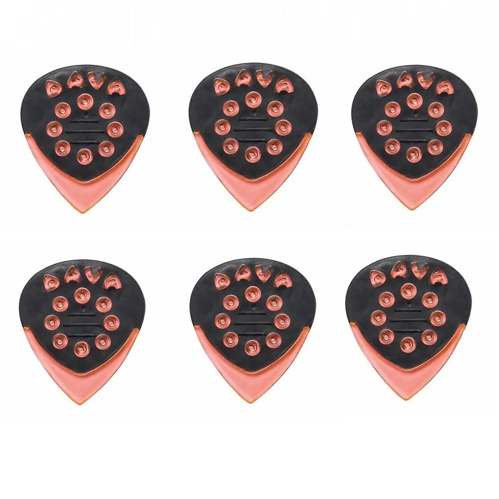 Dava Jazz Grips Gel - 6 Orange Gel Picks
