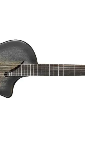 Katoh Hispania Acoustic / Electric Guitar Mahogany - Trans Black With Bag