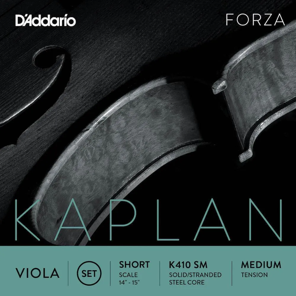 D'Addario Kaplan Forza Viola String Set, Short Scale, Medium Tension