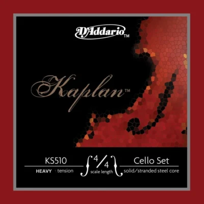 D'Addario Kaplan Cello Strings Set , 4/4 Scale, Heavy Tension Full set