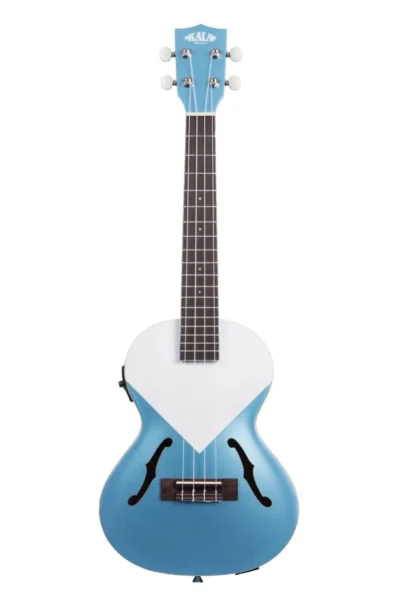 Kala  KA-JTE-CHRD Tenor Archtop Acoustic / Electric Ukulele  EQ Chicago Red