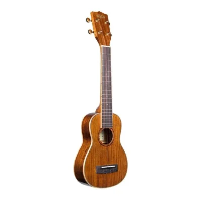 Kala KA-KSLNG Hawaiian Koa Long Neck Soprano Ukulele, Gloss Finish