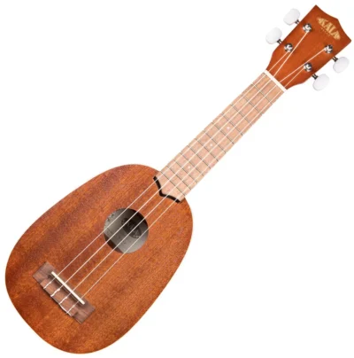 Kala KA-P Satin Mahogany Soprano Pineapple Shape Ukulele Natural