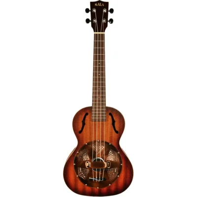 Kala KA-RES-BRS Resonator Mahogany Tenor Ukulele Brass Resonator Cover Plate