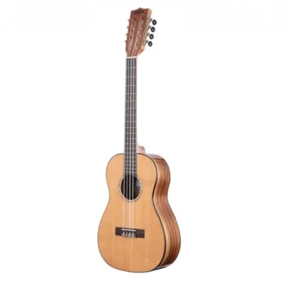 Kala Solid Cedar Top Acacia 8-string Baritone Ukulele - W/ Transit Bag