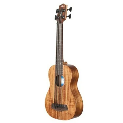Kala KA-UBASS-ASAC-FS Solid Acacia U-Bass Active EQ / tuner with padded case