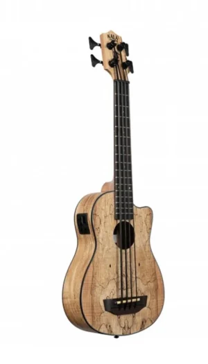 Kala UBASS-SP-MAPL-FS Spalted Maple Fretted Ubass with Bag