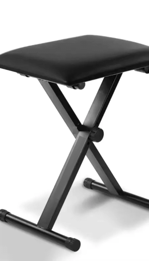 BBT Heavy Duty Adjustable Height Padded Folding Keyboard Stool / Bench