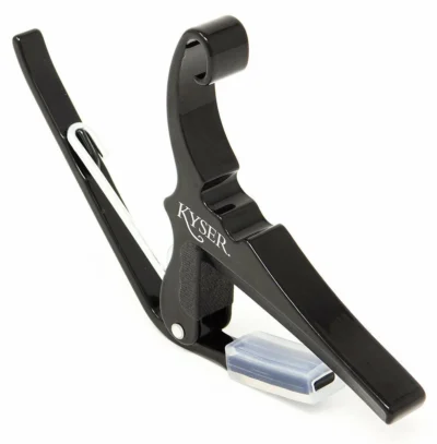 Kyser KG-6BA 6-String Quick-Change Capo for Acoustic Guitars - Black