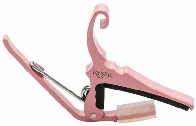 Kyser Capo 6 String Quick Change 6-String Acoustic Guitar Capo Pink
