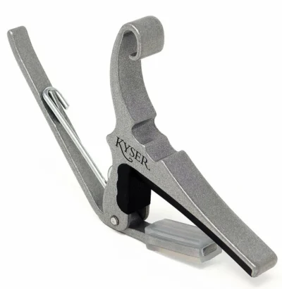 Kyser KG6S 6-String Quick-Change Capo for Acoustic Guitars - Silver