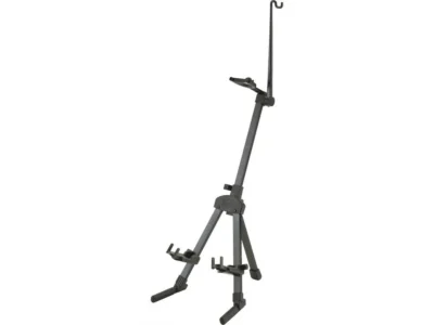 K&M 15530 Violin Stand (Black) - Foldable Design - KM-15530 Made in Germany