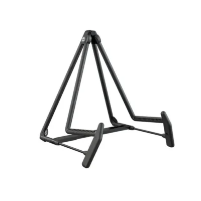 K&M 17580 BLACK HELI Acoustic Guitar Stand