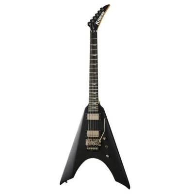 Kramer Electric Guitars Nite-V Mahogany Maple Neck Slim Profile - Satin Black