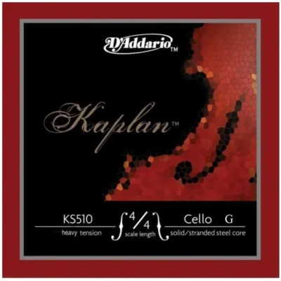 D'Addario Kaplan Cello Single G String, 4/4 Scale, Heavy Tension