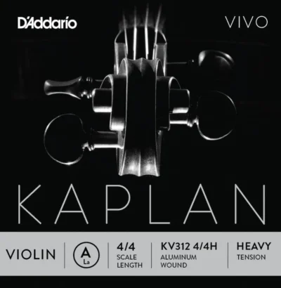 D'Addario Kaplan Vivo Violin A String, 4/4 Scale, Heavy Tension