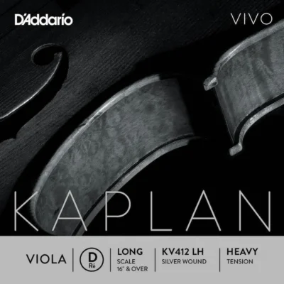 D'Addario Kaplan Vivo Viola D String, Long Scale, Heavy Tension