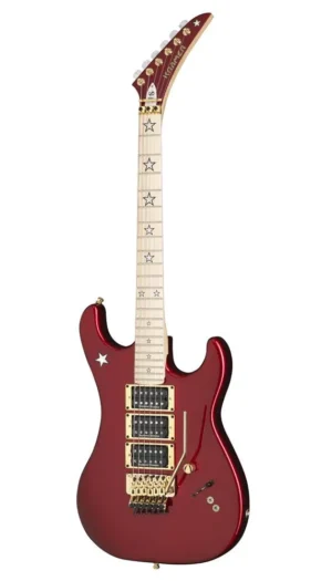 Kramer Electric Guitars Jersey Star Alder Material Maple Neck - Candy Apple Red