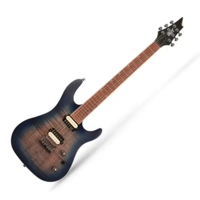Cort KX300 OPCB Electric Guitar Open Pore Cobolt Burst EMG Super 77 Pickups