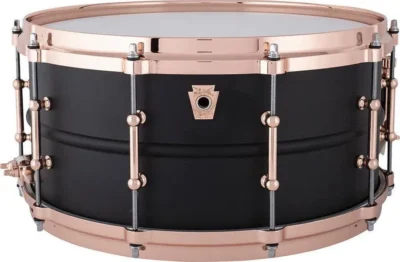 Ludwig Custom Black Beauty Hot Rod 6.5x14" Matte Black w/ Copper Snare Drum