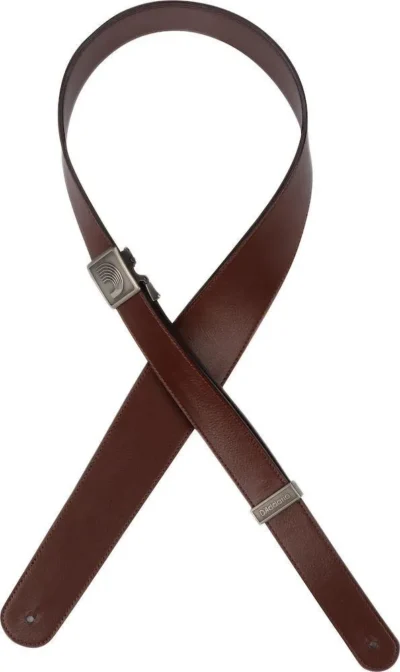 D'Addario Fast Track, Leather Guitar Strap, Brown
