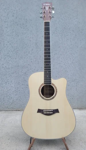 LA Guitars Spruce/ Mahogany Dreadnought Acoustic Guitar C/w Cutaway
