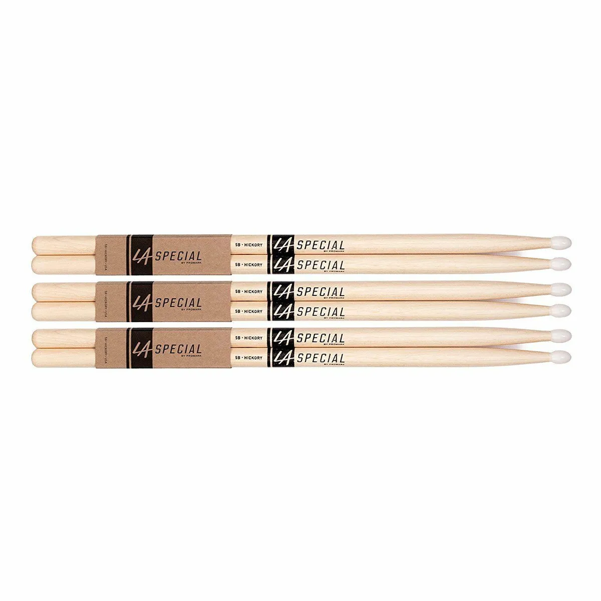 LA Special by Promark 5BN Hickory Drumsticks Nylon Tip 1 Pair