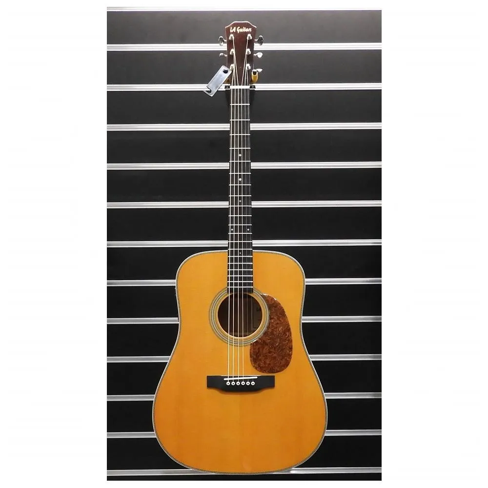 LA Guitars all Solid wood Dreadnought Acoustic Guitar